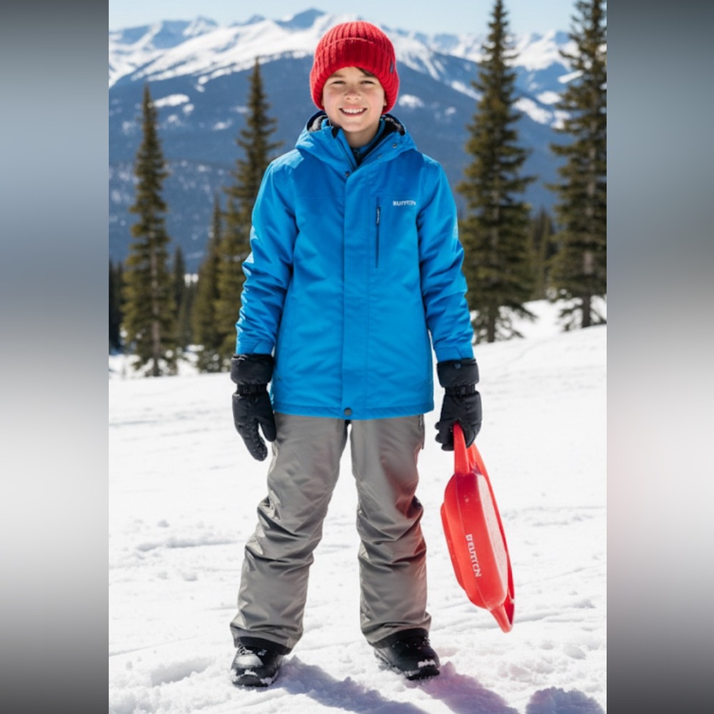 Burton Barnstorm Kids Ski Snowboard Pants Room To Grow Intact Size 10